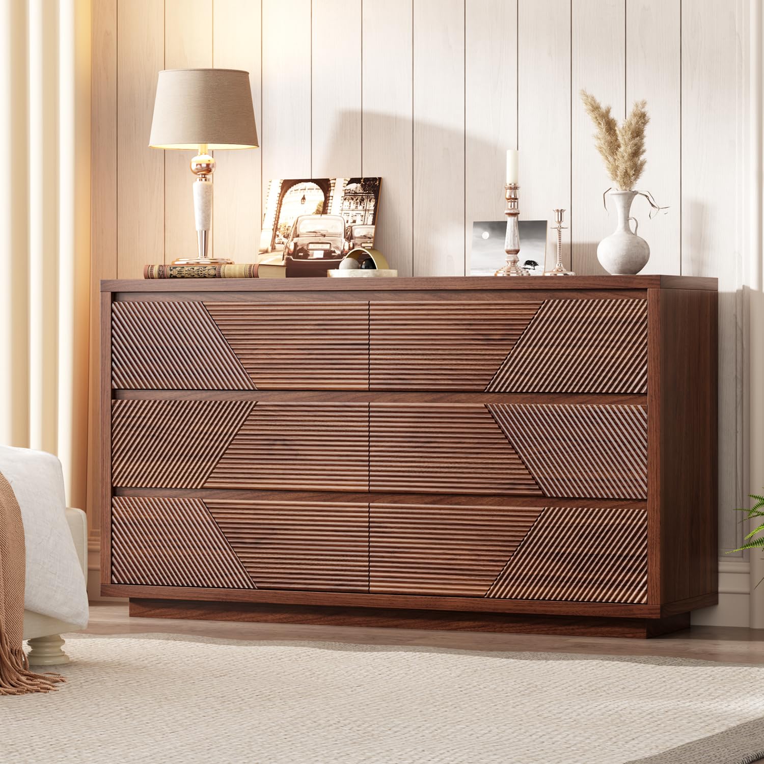 6-Drawer Dresser with Wide Tabletop