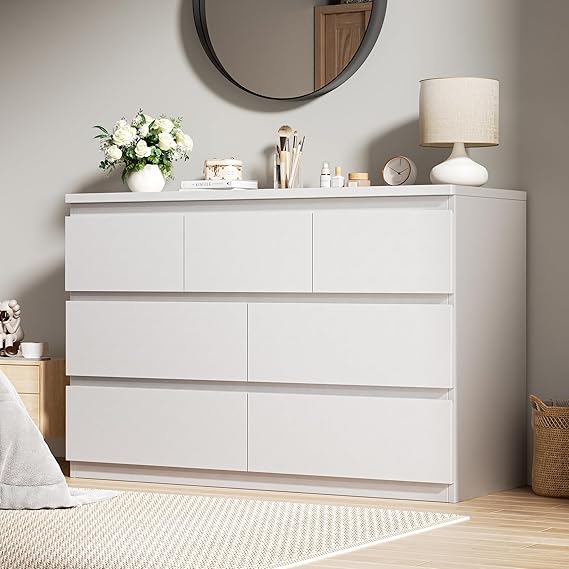 7-Drawer Wood Dresser