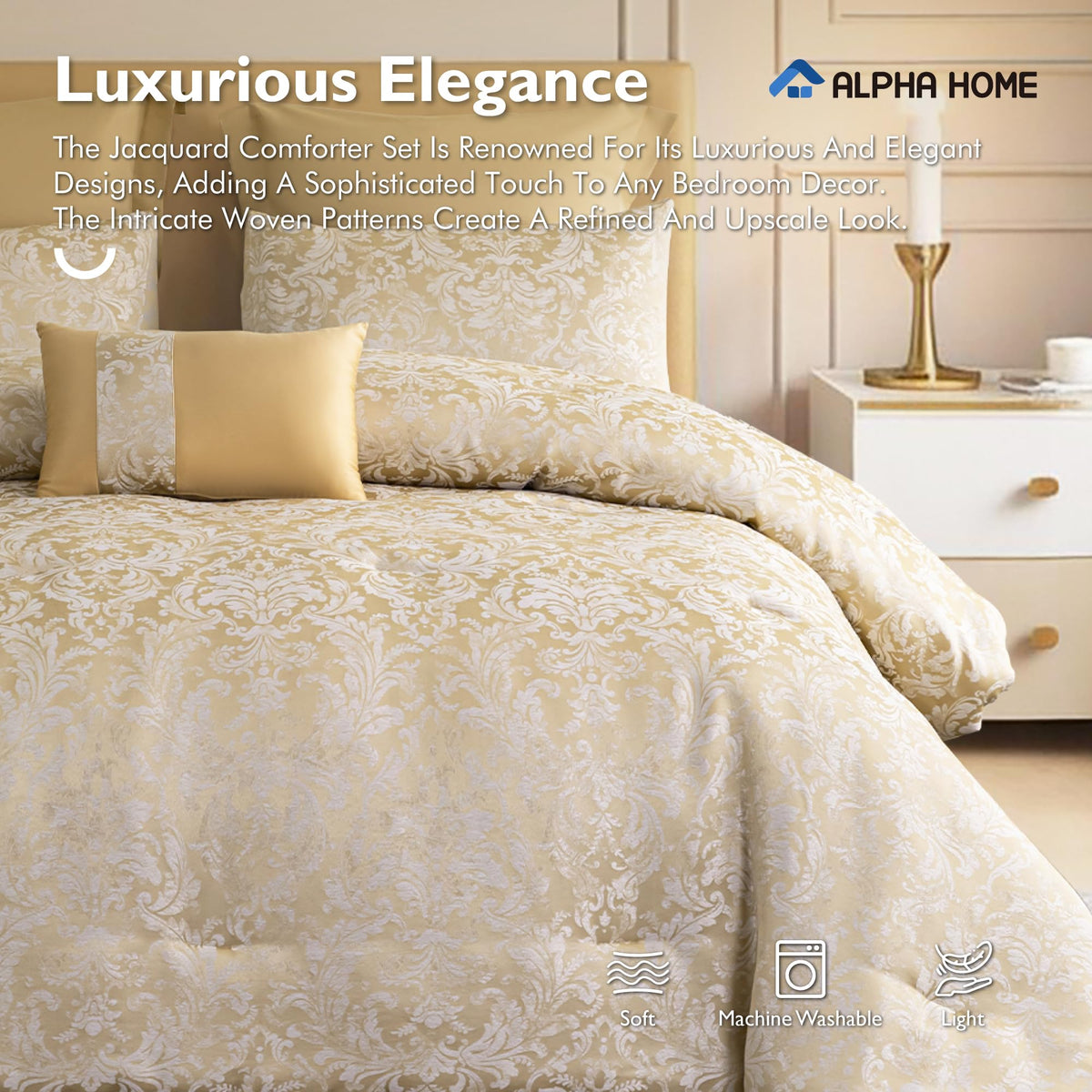 King Jacquard Comforter Set