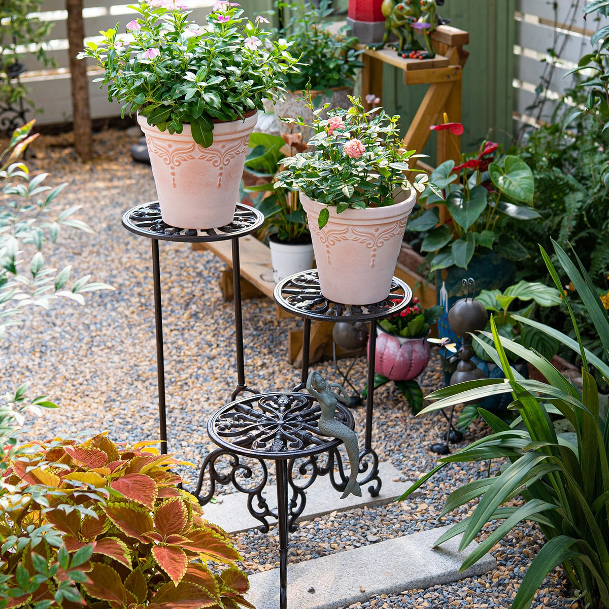 3-Tier Cast Iron Plant Stand