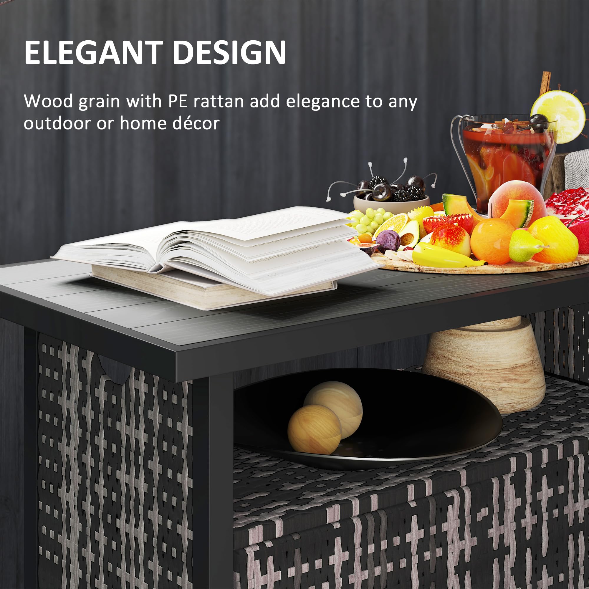 Outdoor Pool Towel Storage Cabinet with Shelf