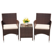 3-Piece PE Rattan Patio Furniture Set