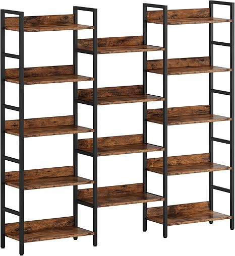 14-Shelf Triple Wide Industrial Bookcase