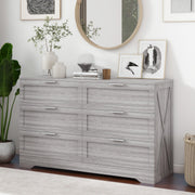 Modern Dressers & Chests of Drawers, Wide TV Stand for Bedroom, Wash Grey