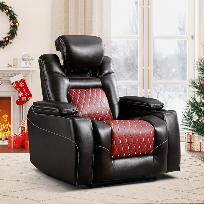 Power Recliner Chair with Adjustable Headrest