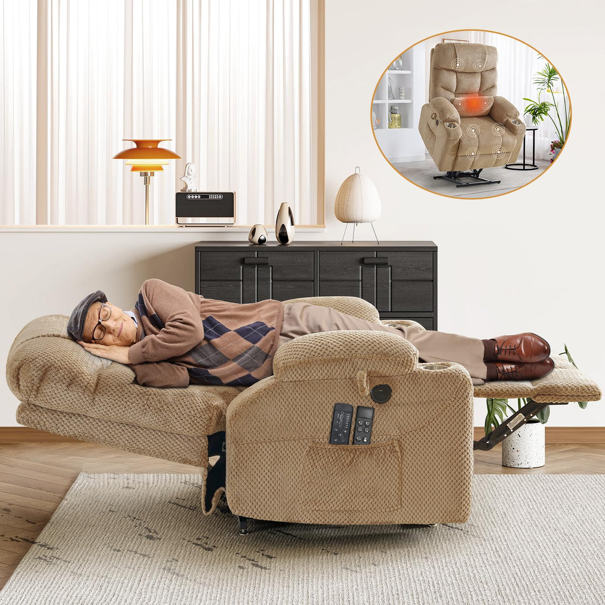 Dual Motor Power Lift Recliner