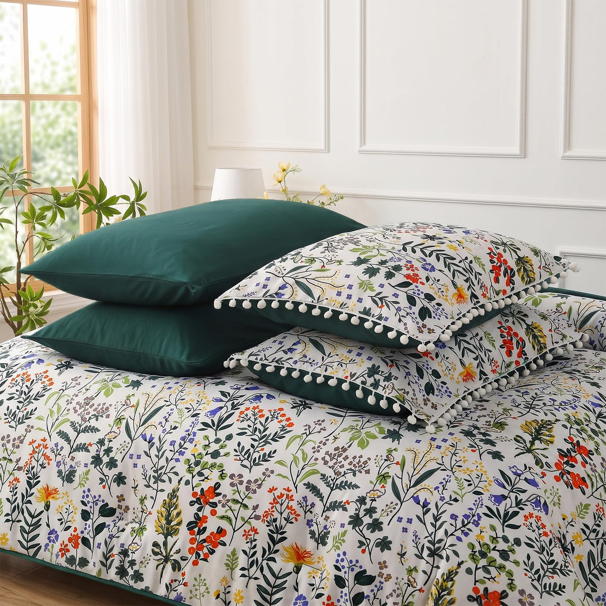 King Floral Comforter Set, 7-Piece