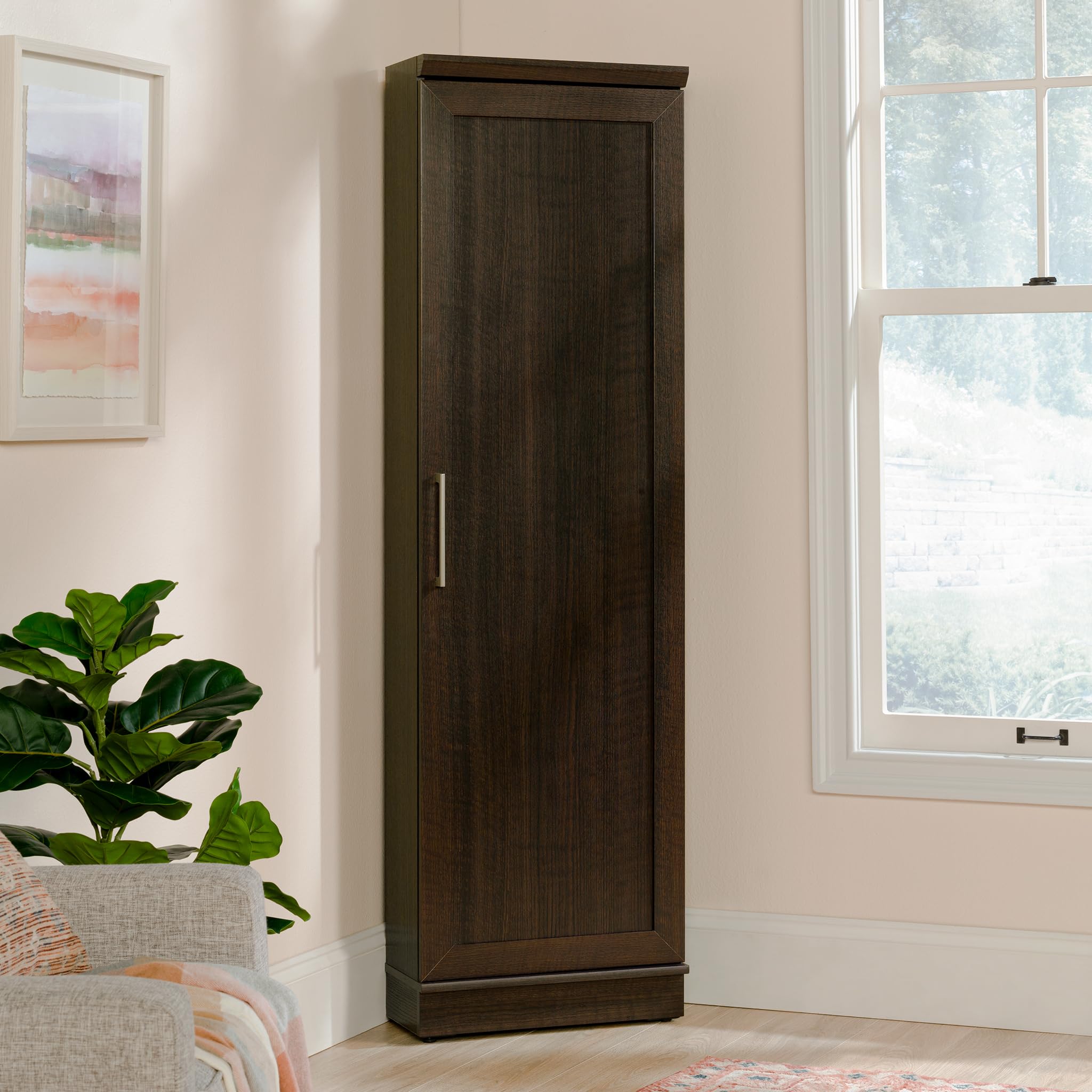 Sauder Homeplus Corner Cabinet, Dakota Oak Finish