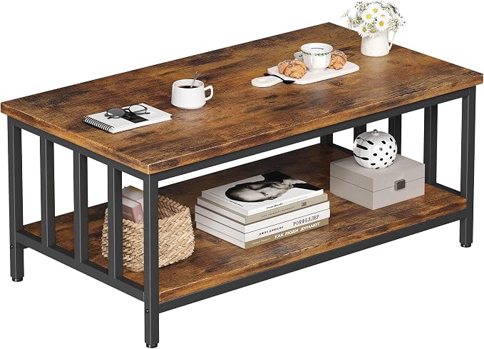 Grey Wash Coffee Table with Storage