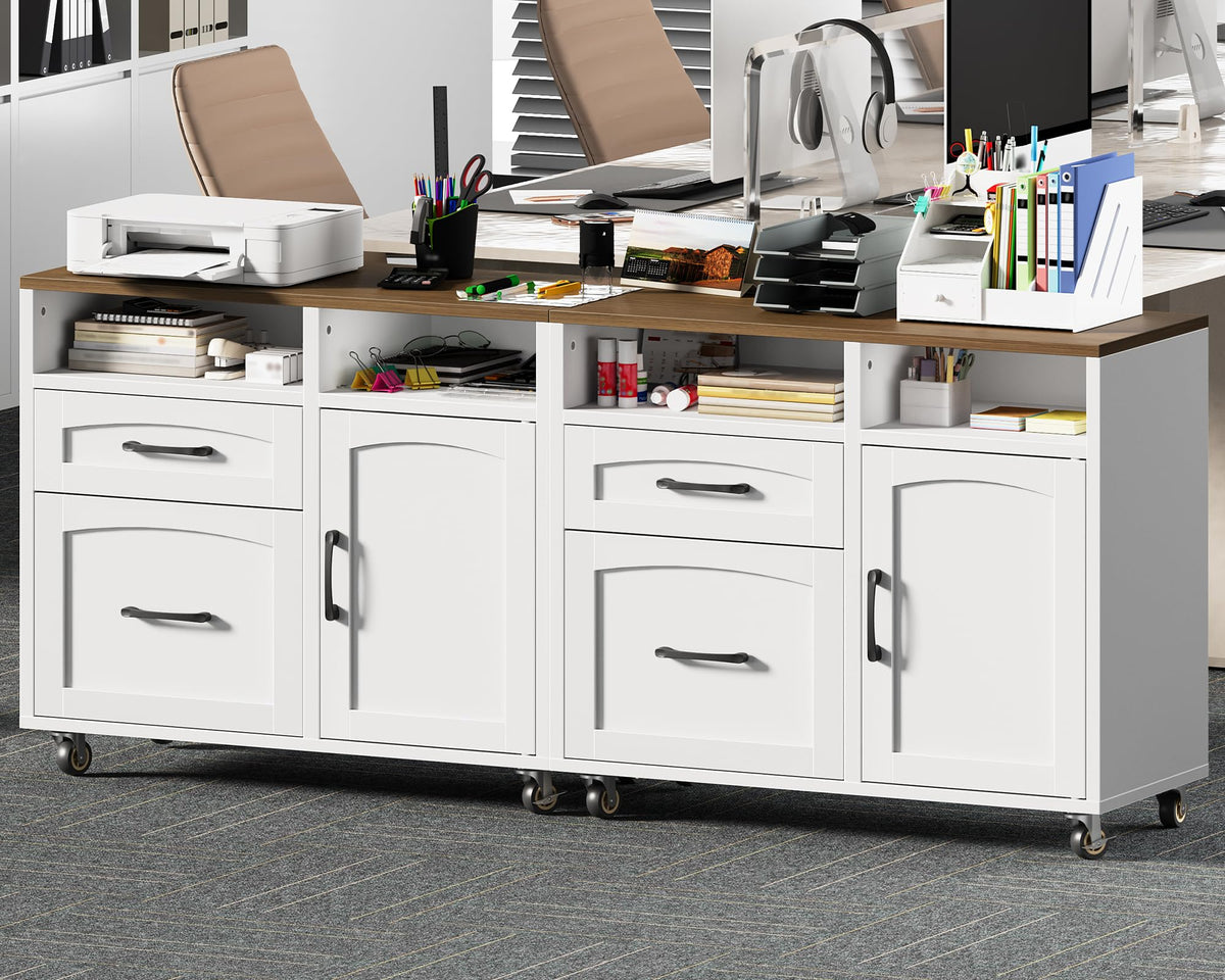 2-Drawer Mobile File Cabinet
