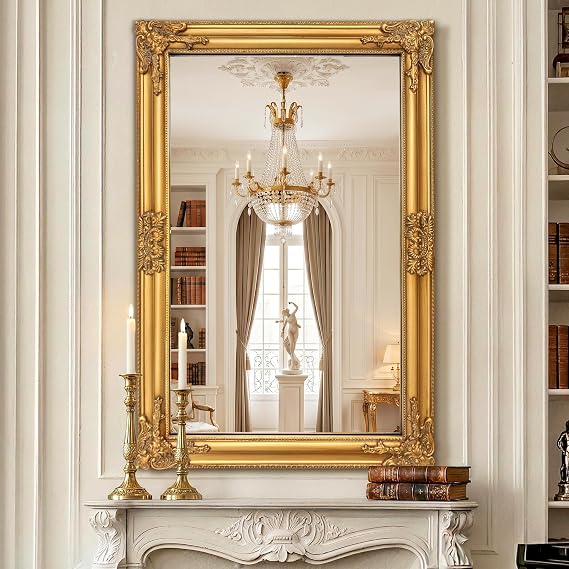 Antique Gold Baroque Wall Mirror