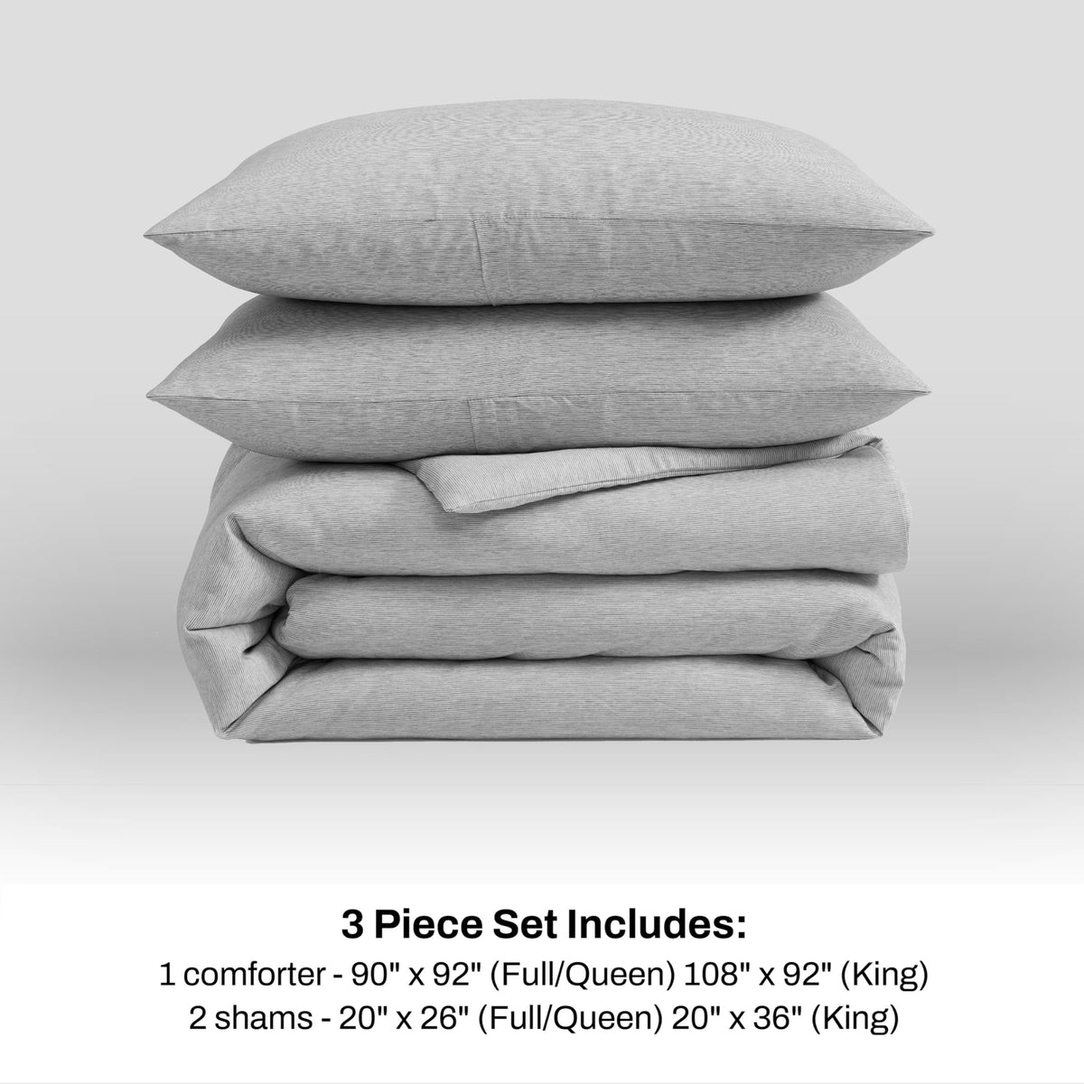Full/Queen Pinstripe Comforter Set