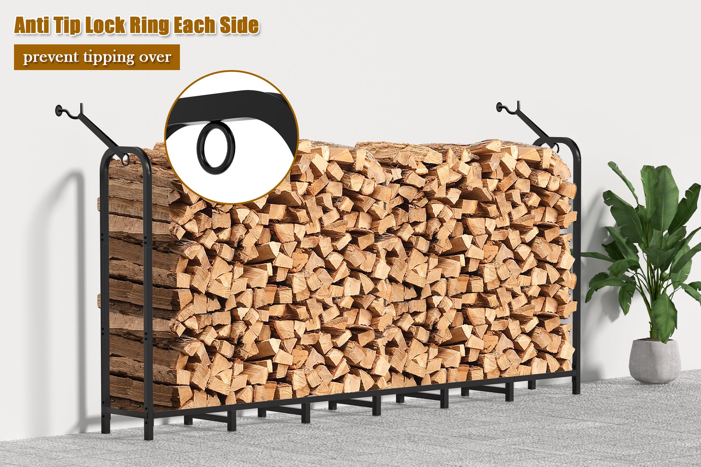 Outdoor & Indoor Firewood Rack
