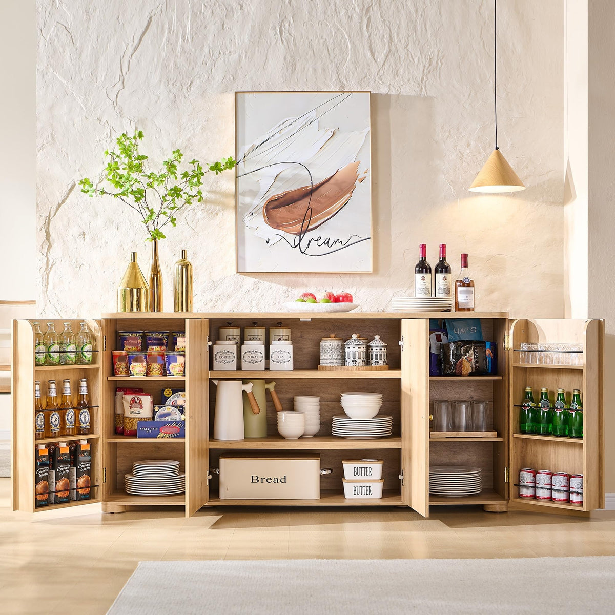 Curved Buffet Sideboard