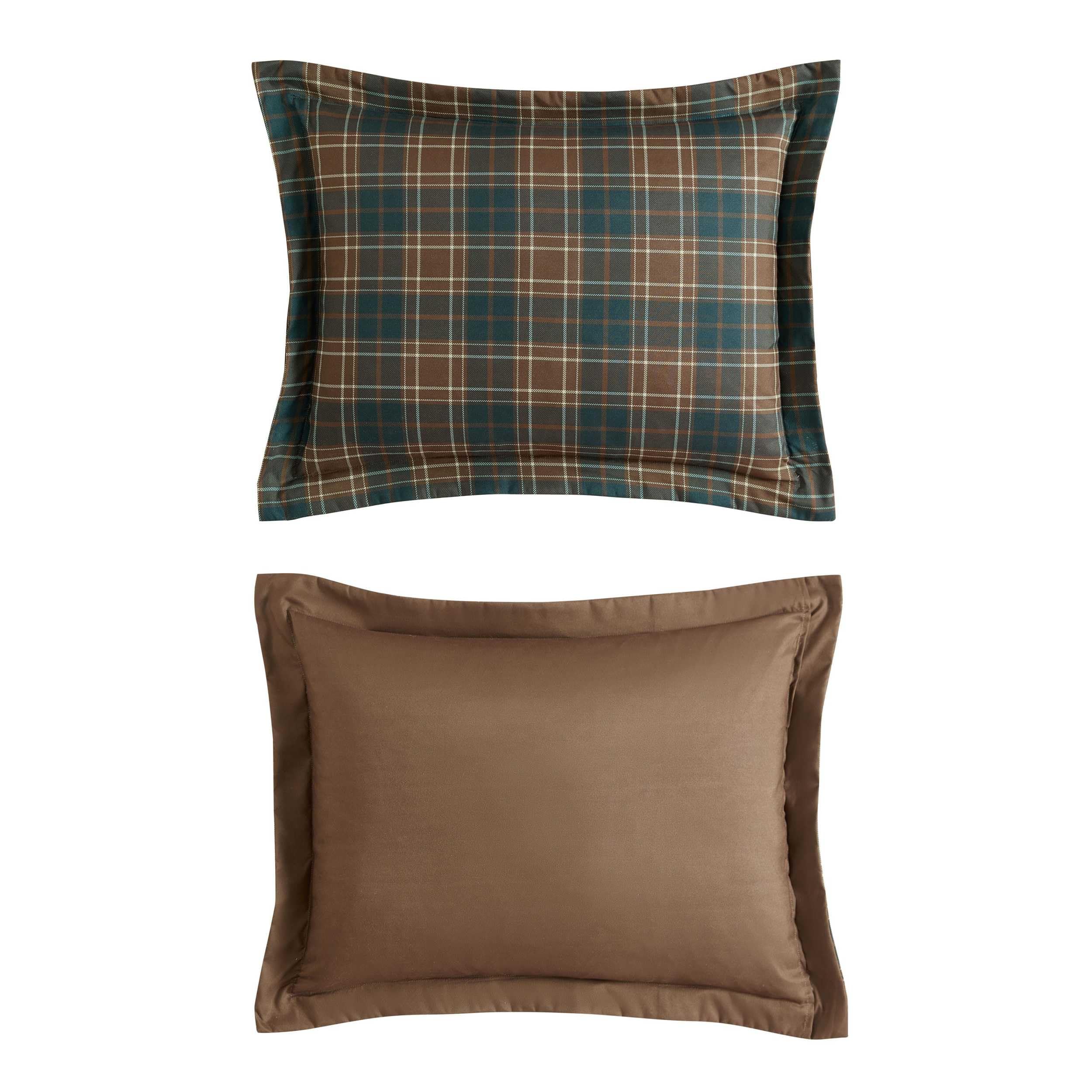 Plaid Comforter Set with Matching Shams