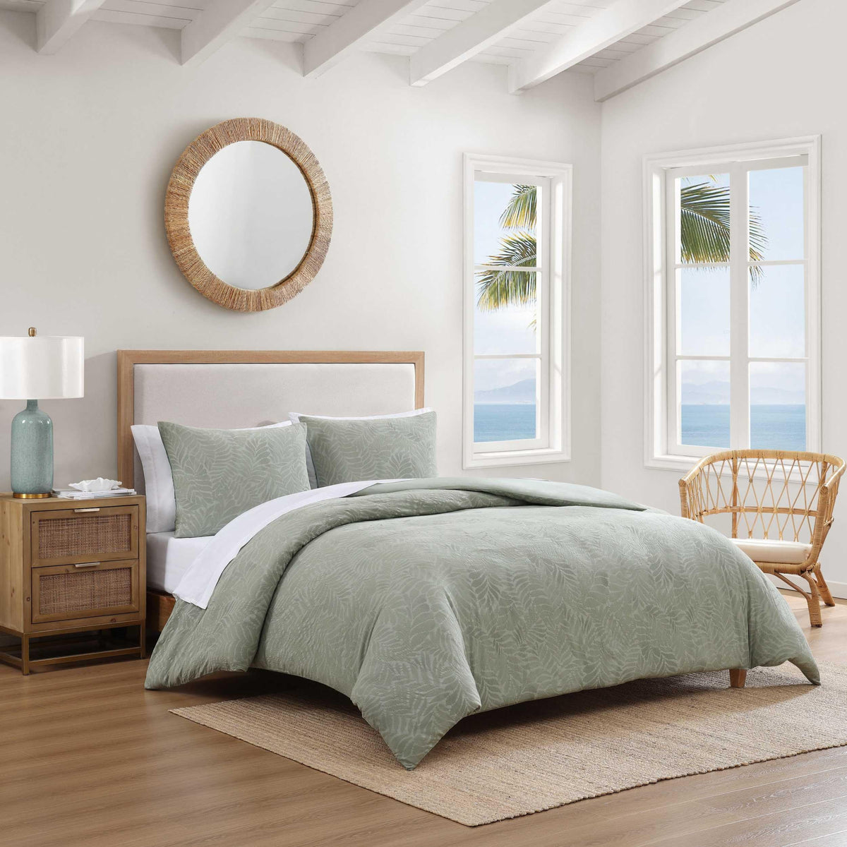 Sage Green Palm King Comforter Set