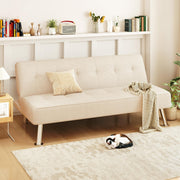 Convertible Futon Sofa Bed – Corduroy, 3-Position Adjustable Backrest