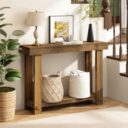 HOKYHOKY 42.5" Solid Wood Console Table for Entryway, Narrow Sofa Table