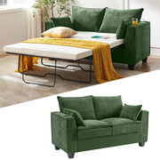 Chenille Pull-Out Sofa Bed