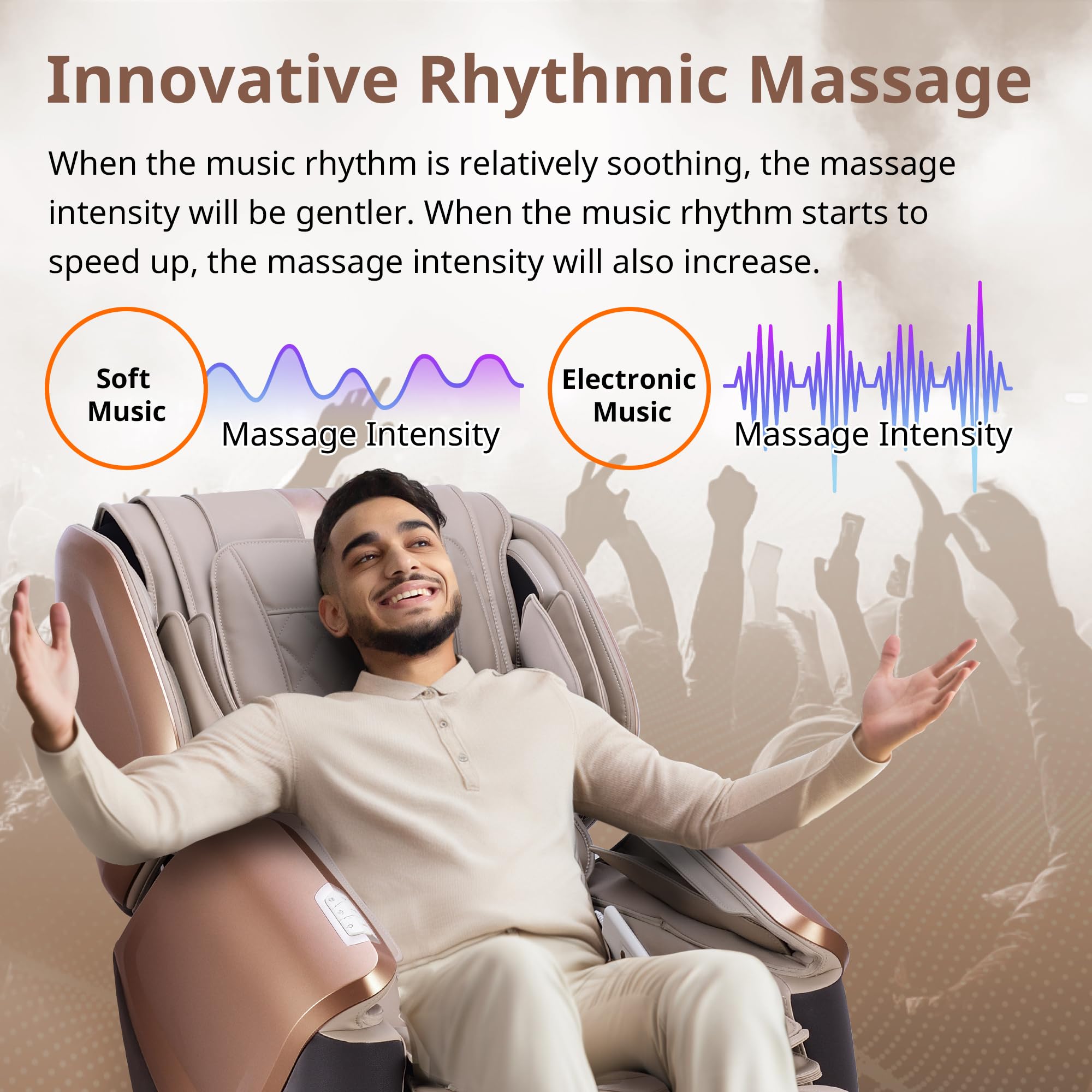 4D Zero Gravity Massage Chair with SL-Track & Bluetooth