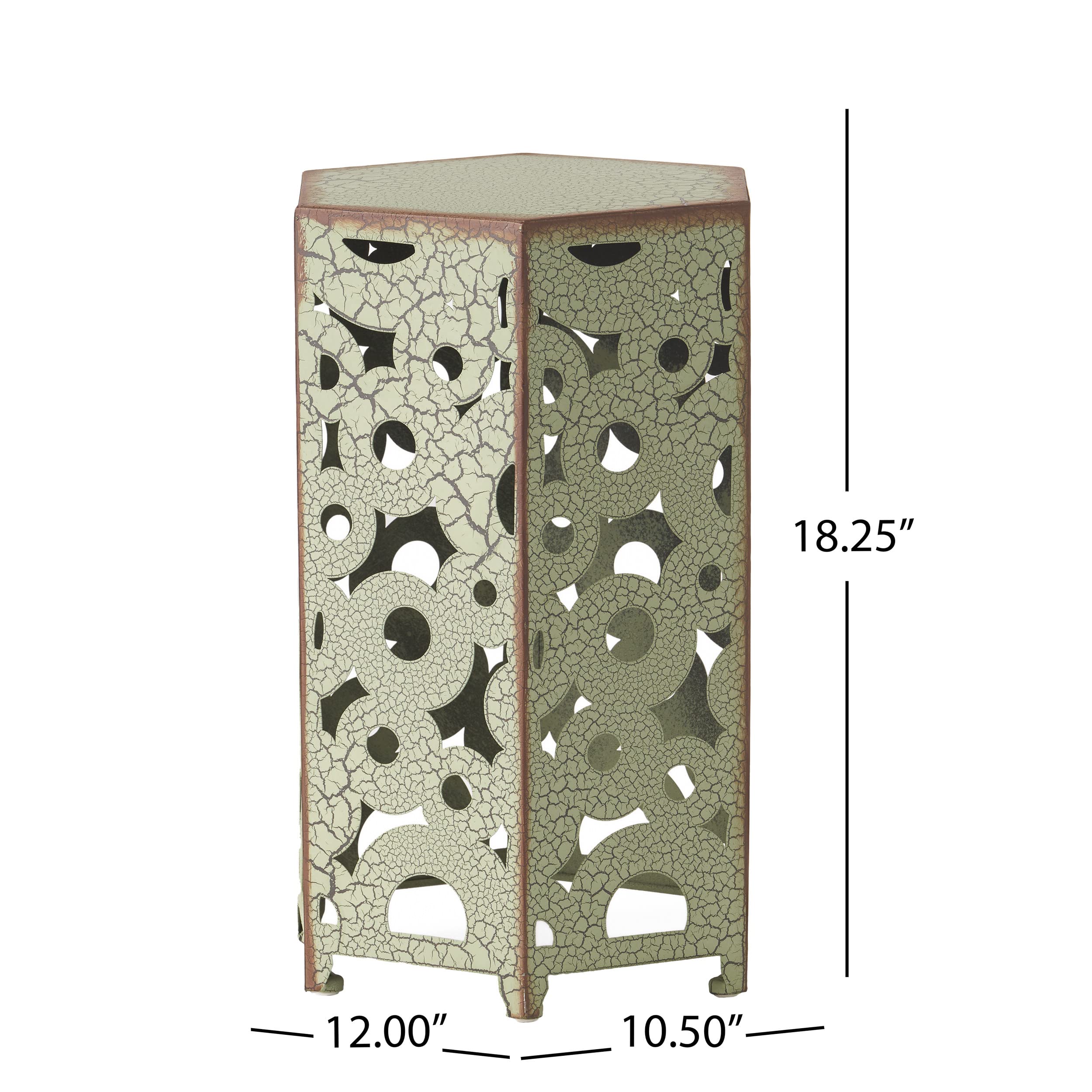 Iron Accent Tables Set of 2 – Antique Green