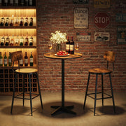Round Bar Table with Windmill Base