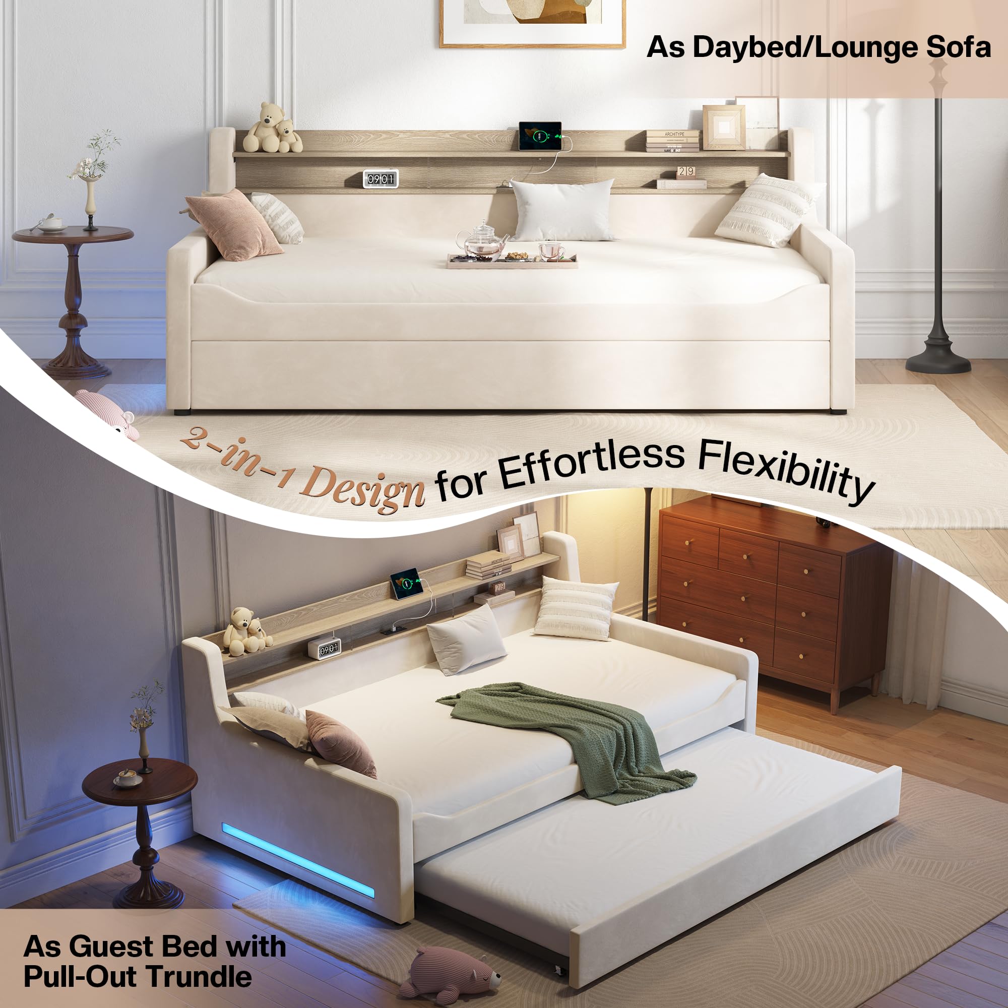 Twin Daybed with Trundle