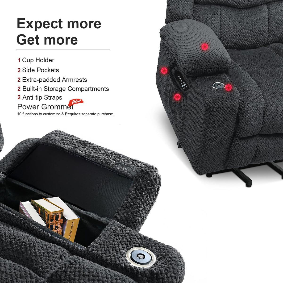 Wide Power Lift Recliner