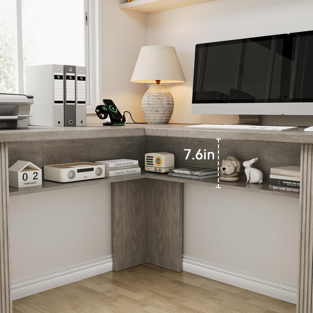 Farmhouse L-Shaped Executive Desk