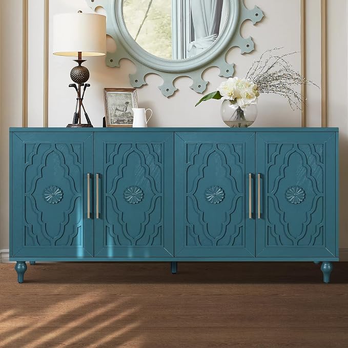 Carved Natural Sideboard