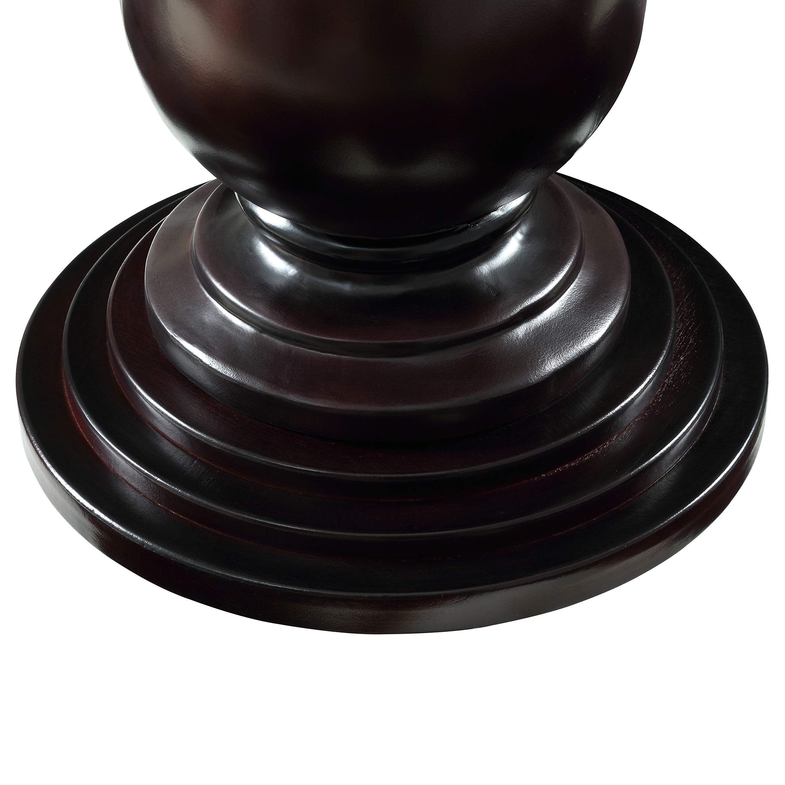 Espresso Round Accent Table