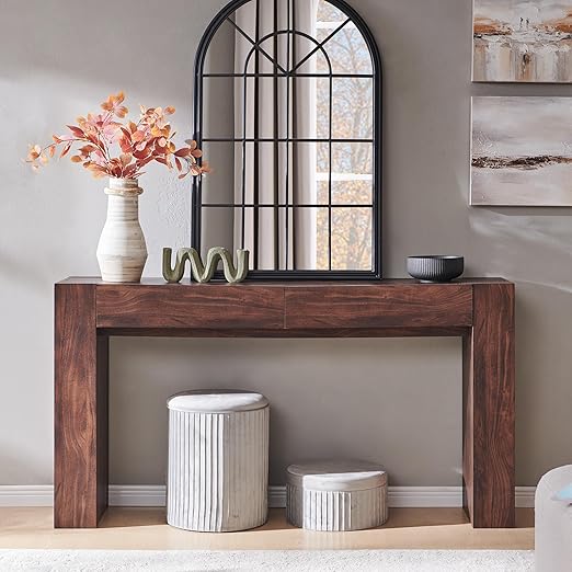63" Entryway Console Table with Drawers