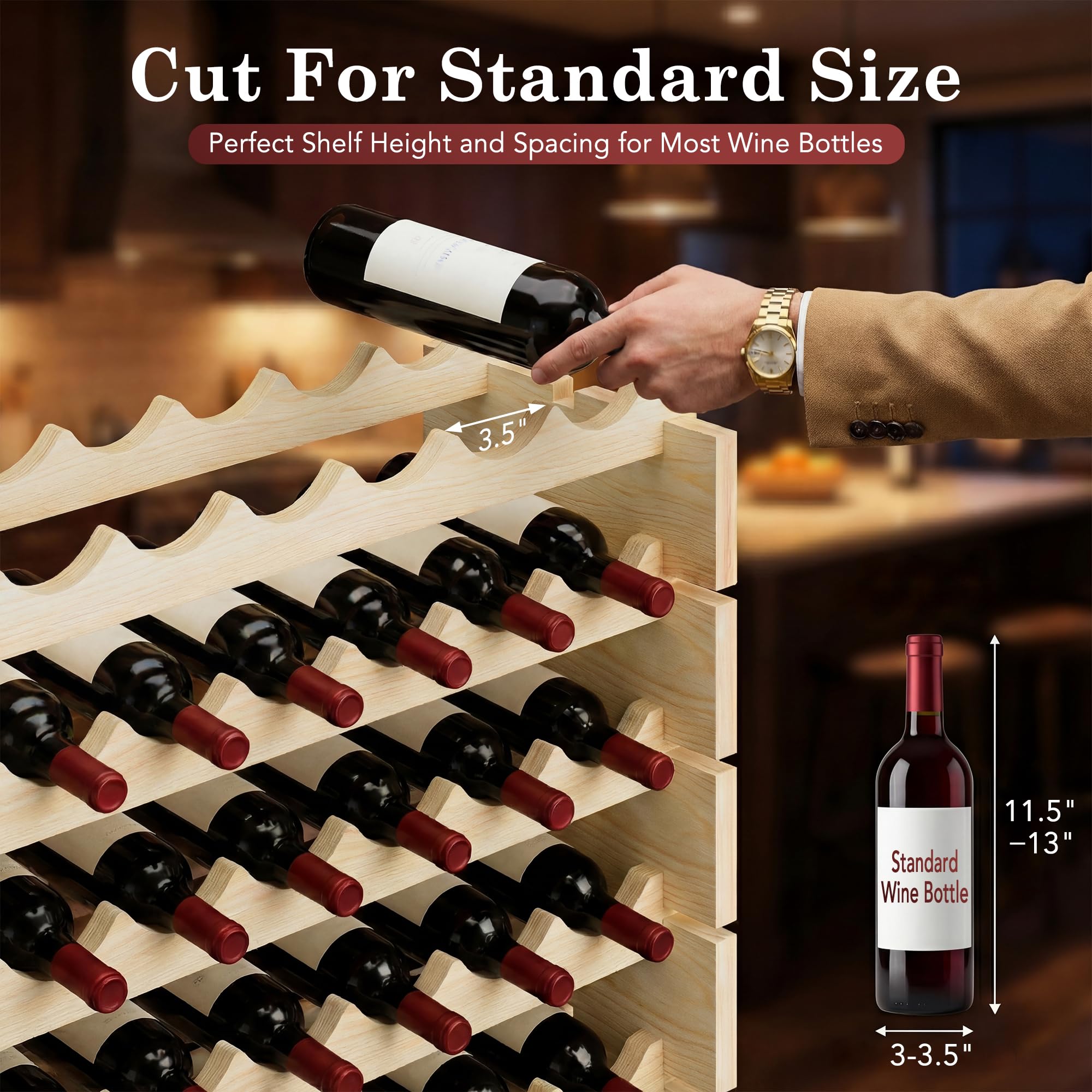 Stackable Wooden Wine Rack