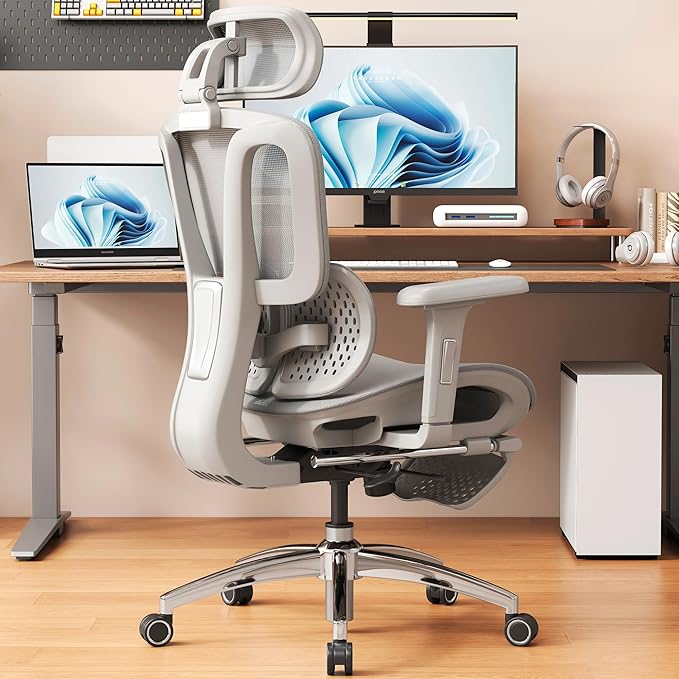 Ergonomic Office Chair with Footrest