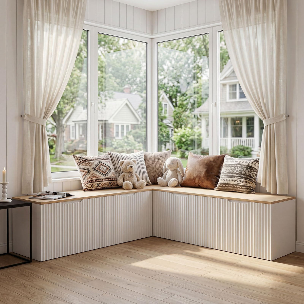 Modular Corner Storage Bench