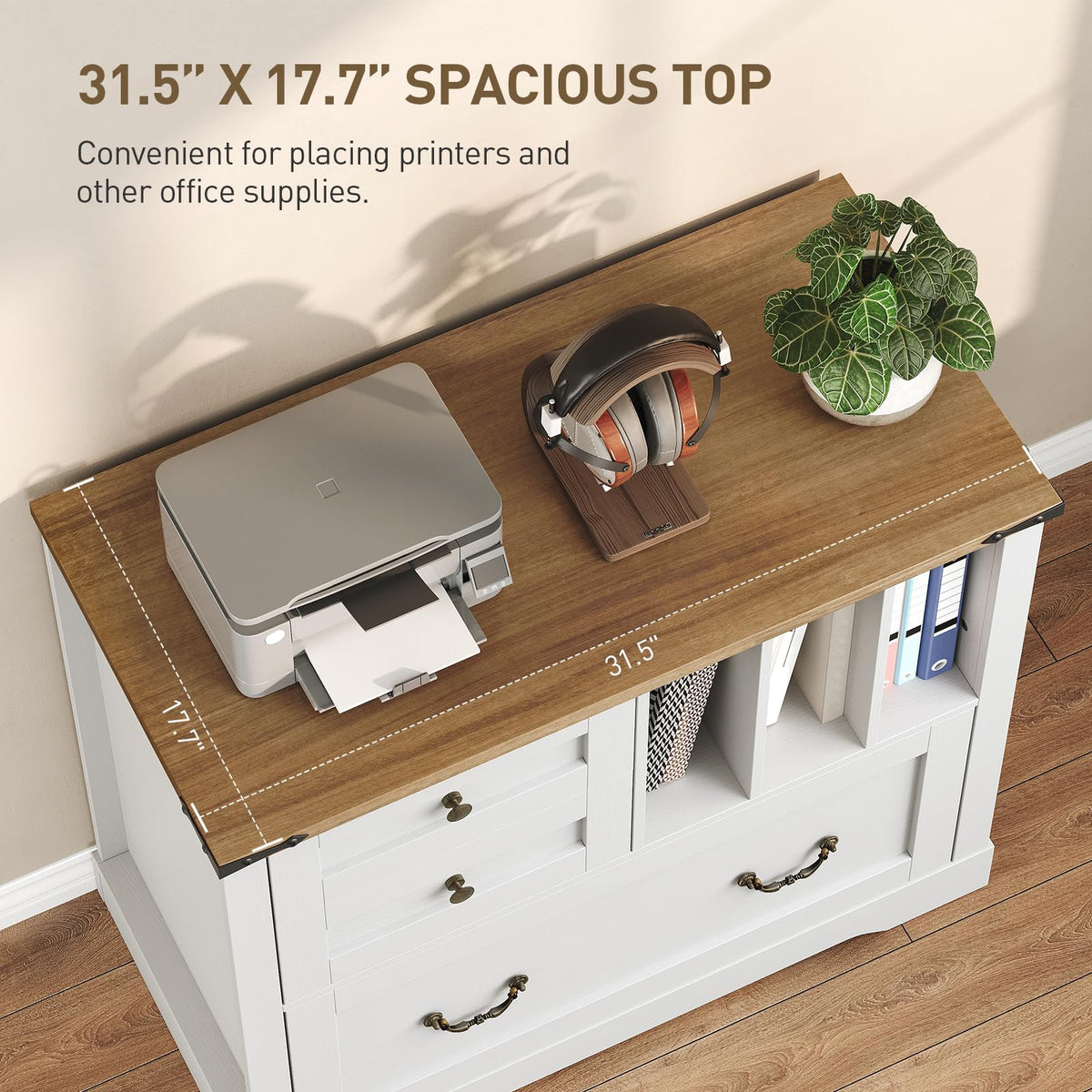 Farmhouse 3-Drawer File Cabinet