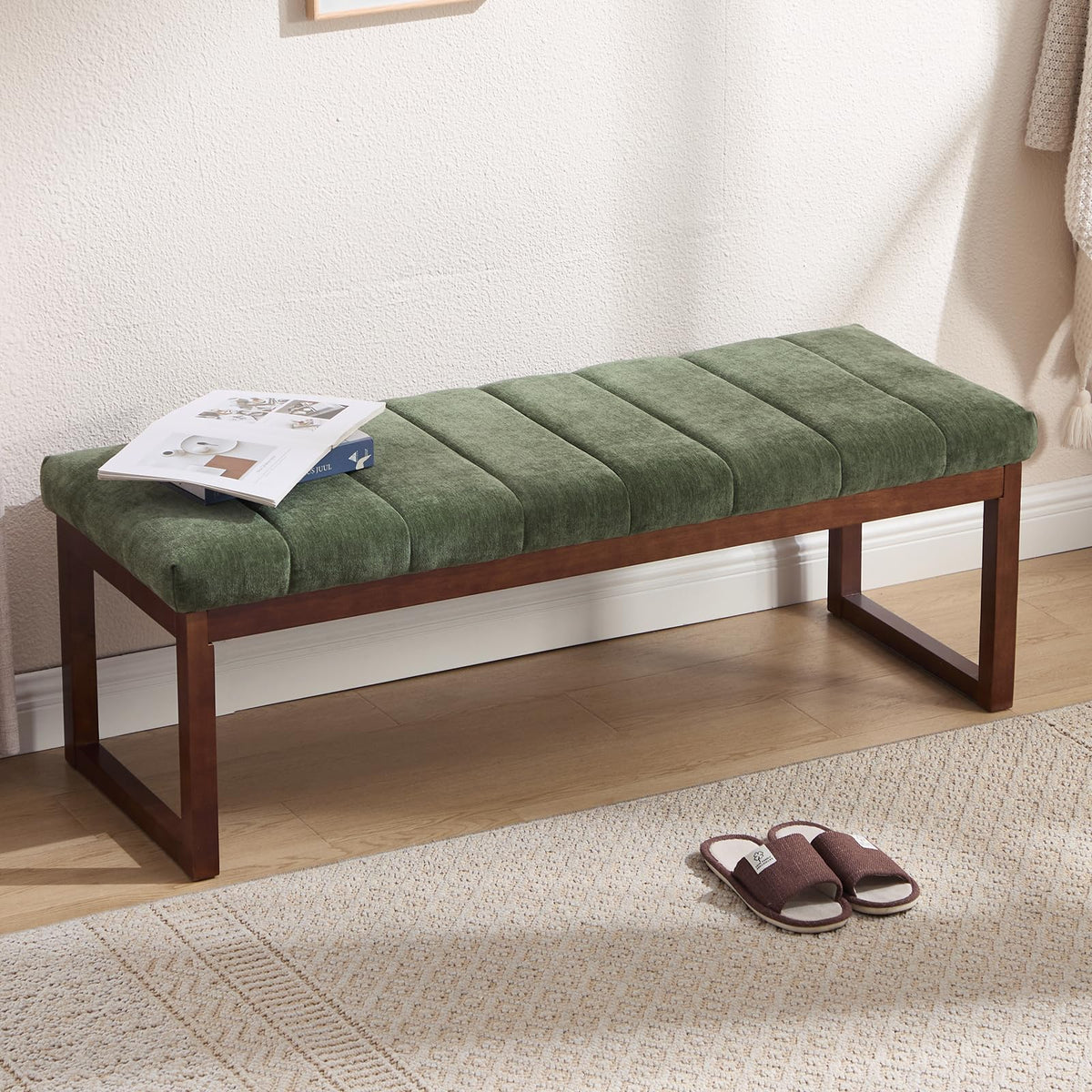 Upholstered Wood Bench