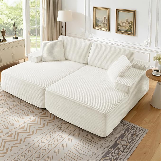 Corduroy Double Chaise Lounge