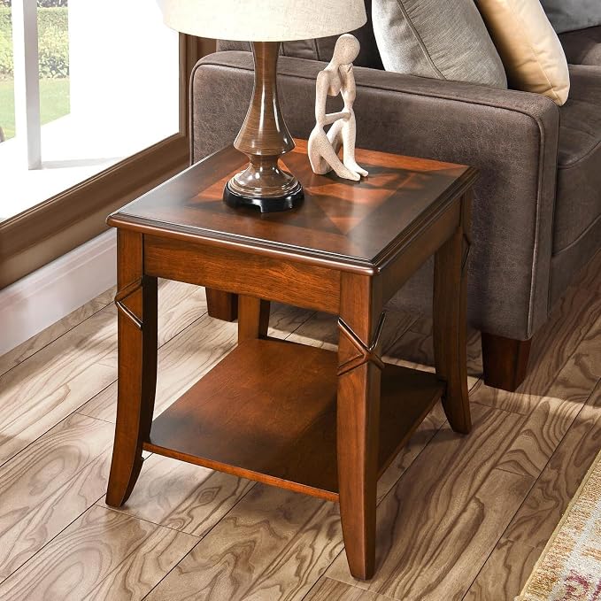 Cherry Brown Coffee Table with Storage