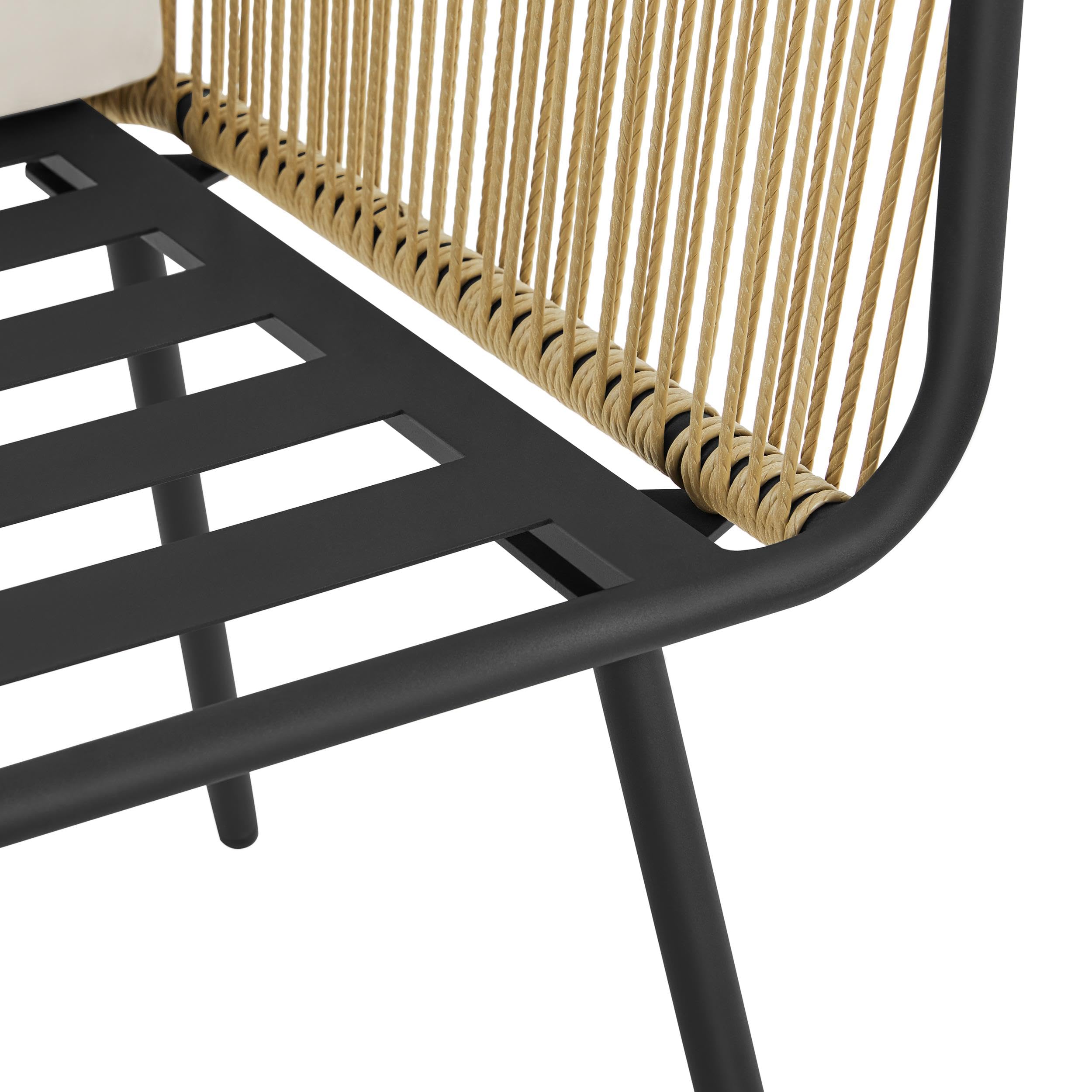 3-Piece Outdoor Wicker Bistro Set
