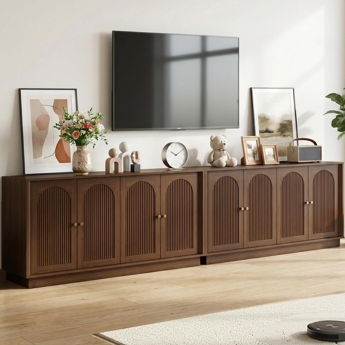4-Piece Fluted Living Room Set