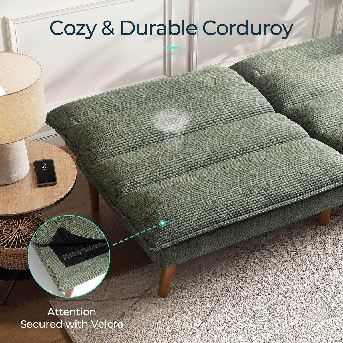 Corduroy Futon Sofa Bed