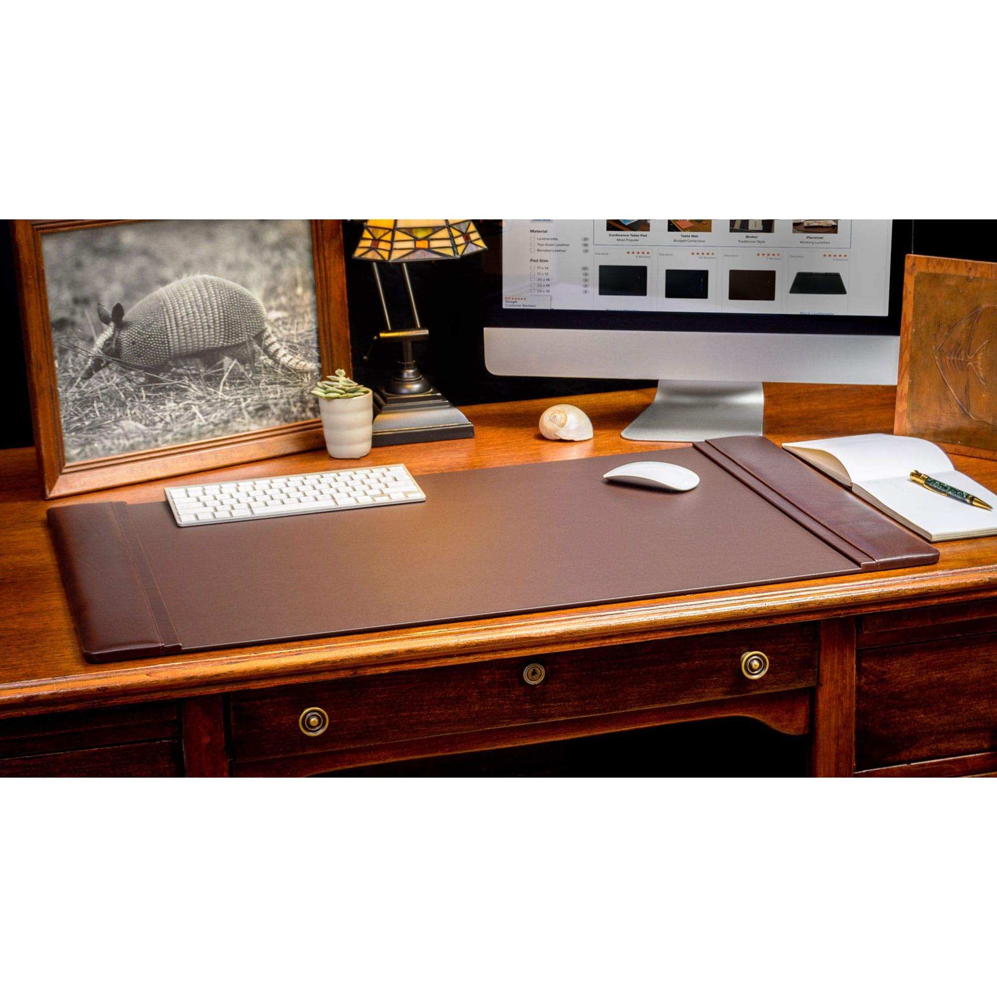 Leather Desk Set 10-Piece