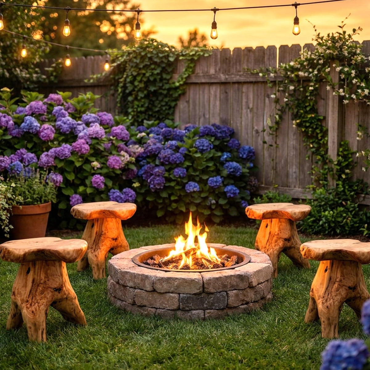 Cedar Stump Side Table