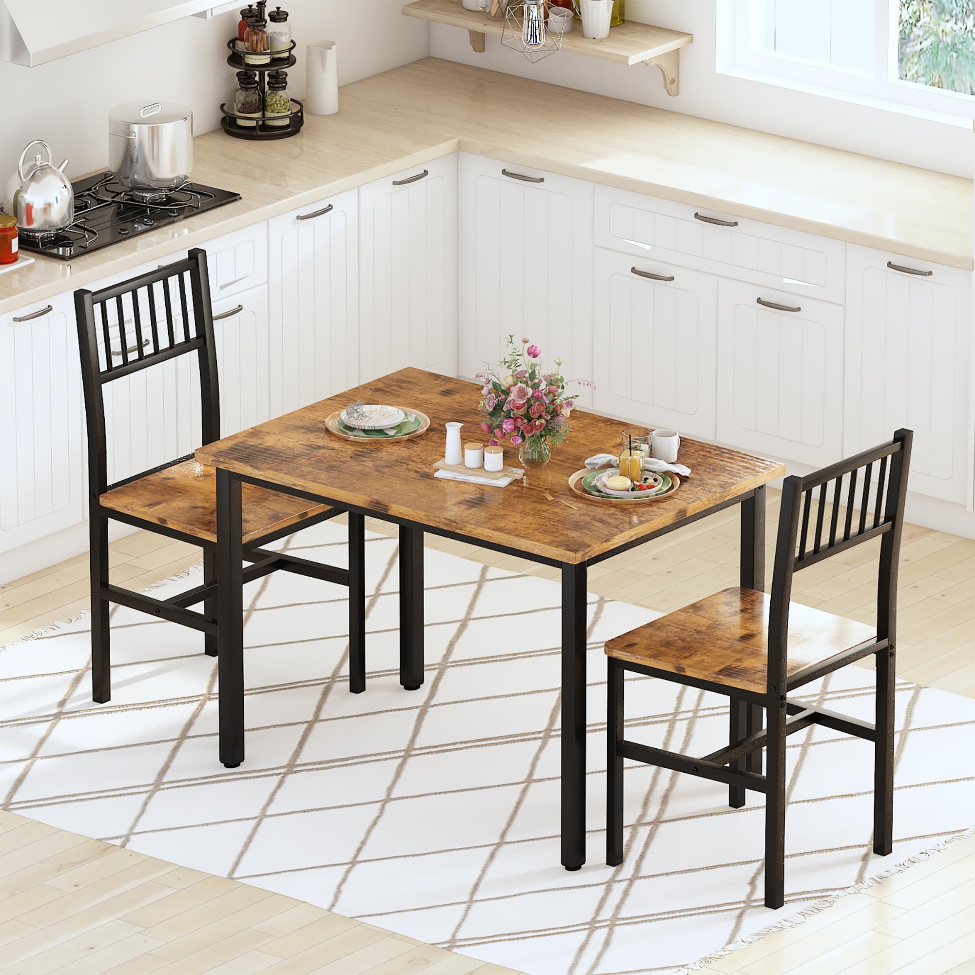 3-Piece Dining Table Set for 2