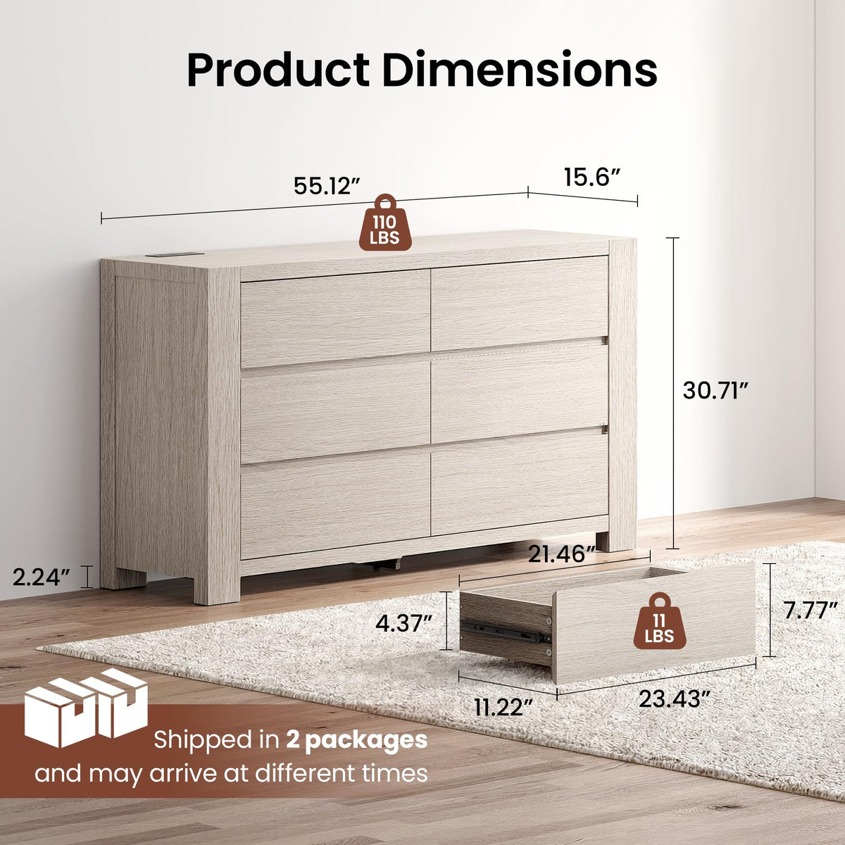 3-Piece Dresser and Nightstand Set