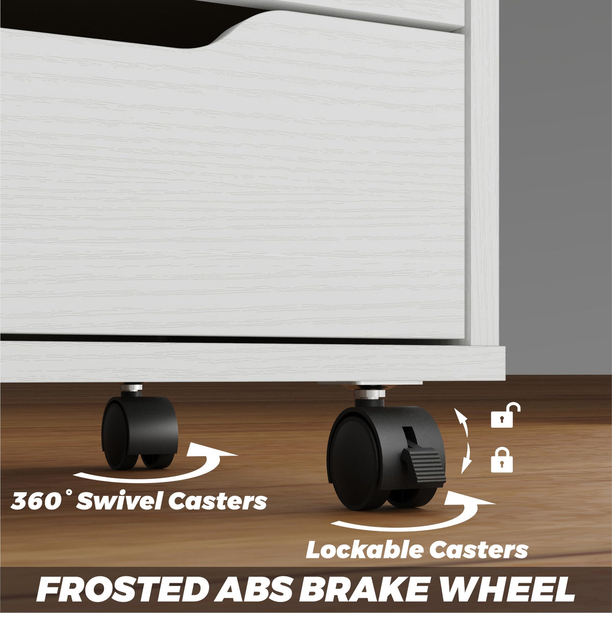 5-Drawer Storage Cabinet with Door
