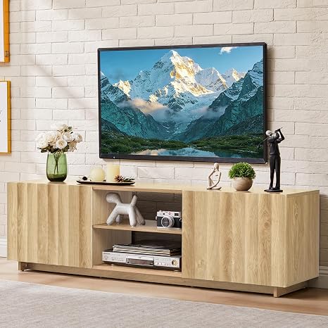 60" Fluted TV Stand with Storage