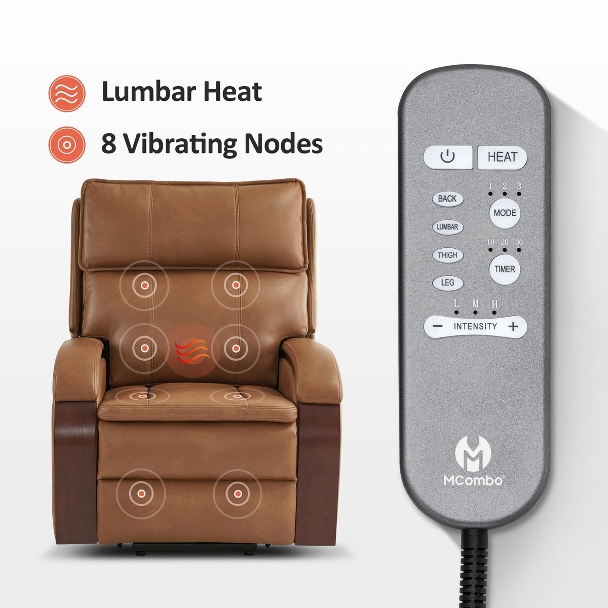 MCombo Power Lift Recliner Chair For Elderly with Power Headrest 7917
