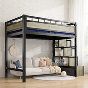 Twin Loft Bed with Storage Stairs & Drawers